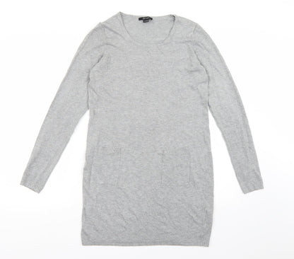 ESMARA Womens Grey  Knit Jumper Dress  Size 10