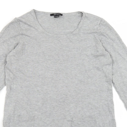 ESMARA Womens Grey  Knit Jumper Dress  Size 10