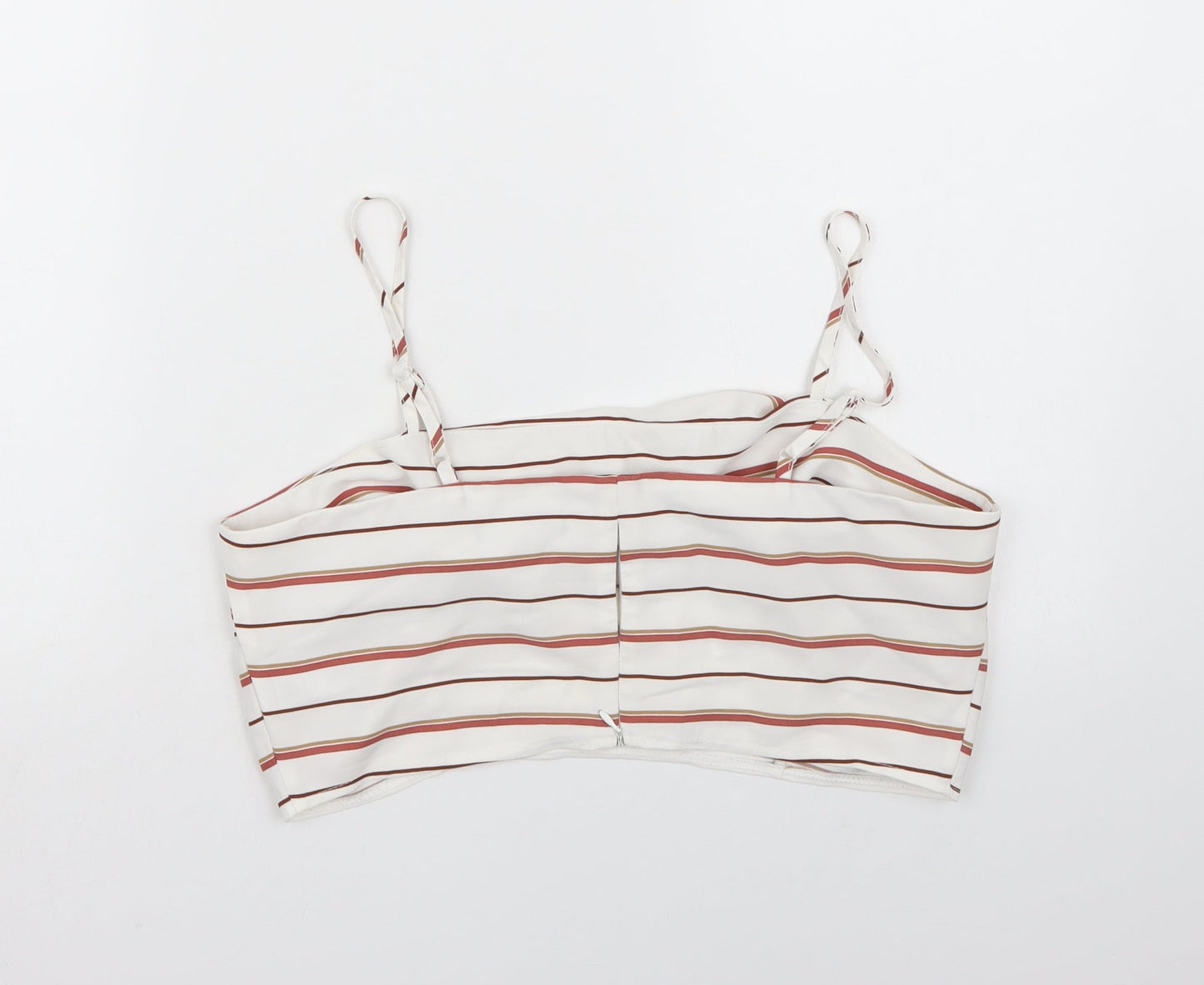 Womens UK Size 14 New Look White Cropped Tank