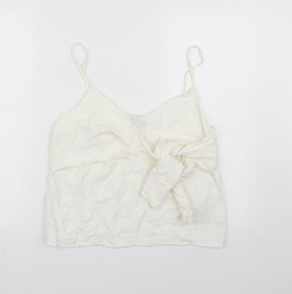 Womens UK Size 12 Topshop White Camisole Tank
