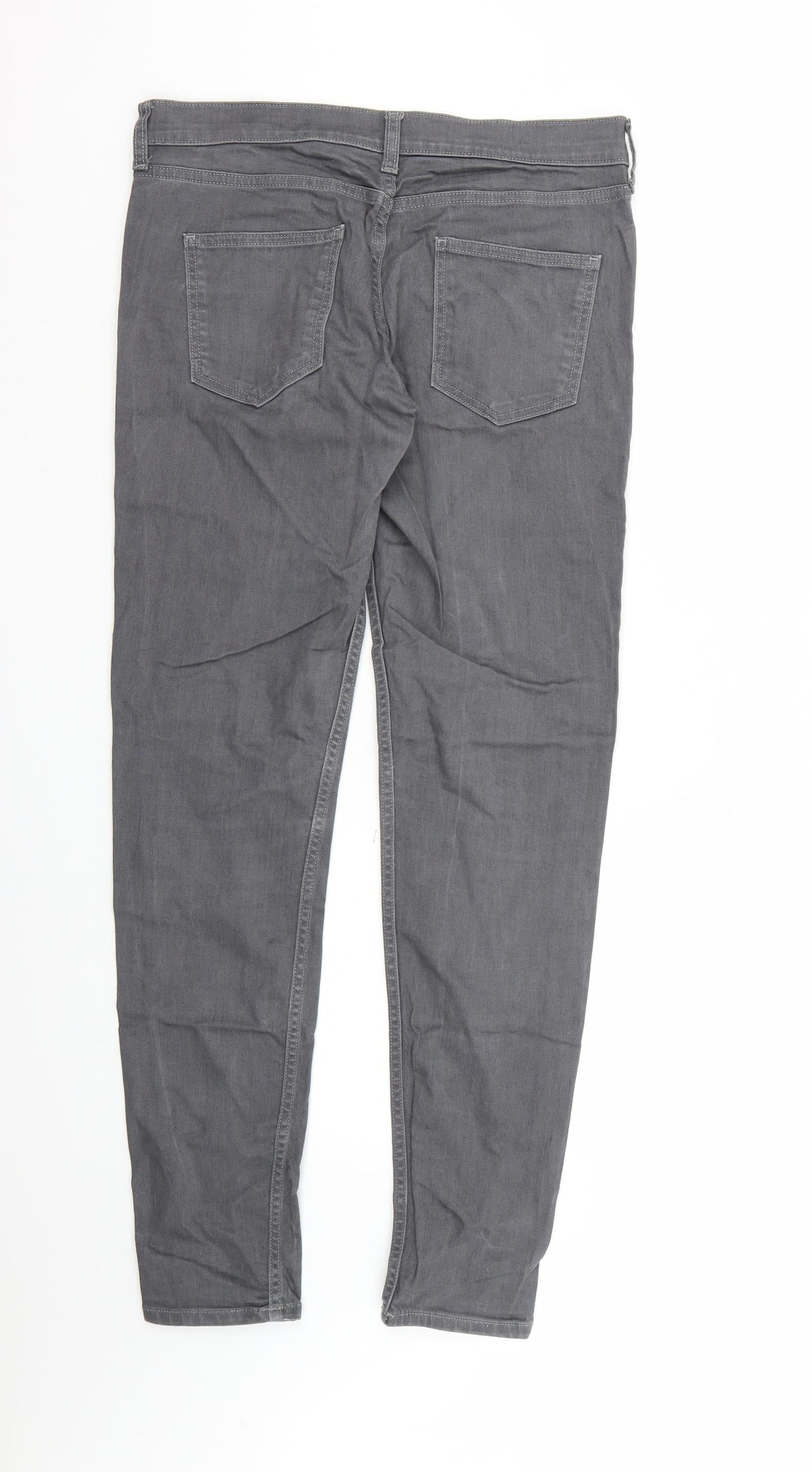 FC Jeans Womens Grey  Denim Skinny Jeans Size 14 L30 in