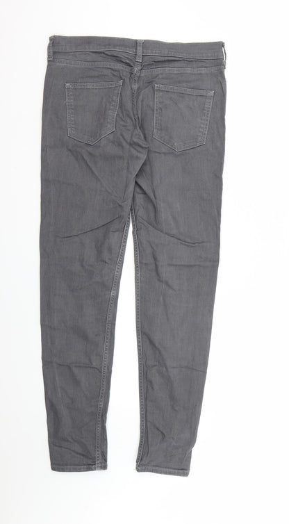 FC Jeans Womens Grey  Denim Skinny Jeans Size 14 L30 in