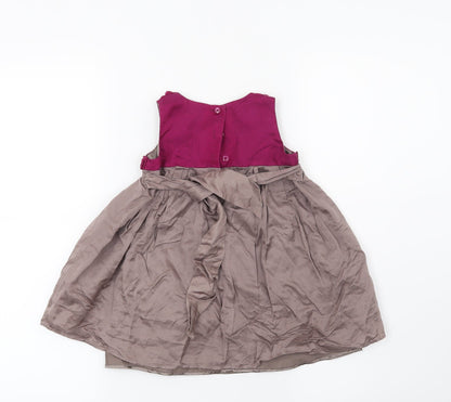 Monsoon Girls Brown   Shift  Size 6-9 Months