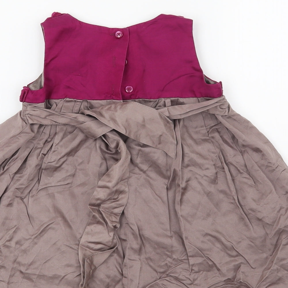 Monsoon Girls Brown   Shift  Size 6-9 Months