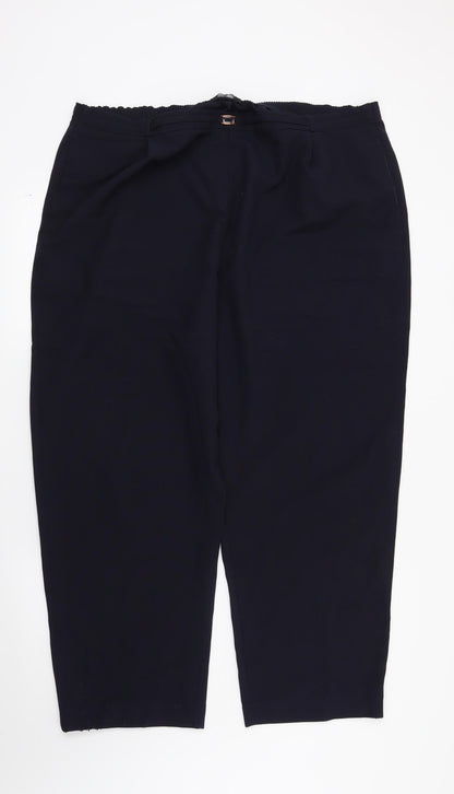 Womens UK Size 22 in Bonmarché Regular Fit  Blue Trousers
