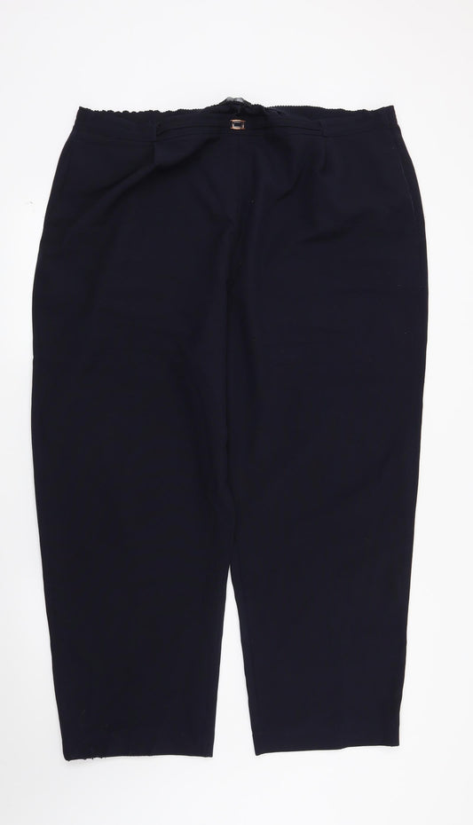 Bonmarché Womens Blue   Trousers  Size 22 in L27 in