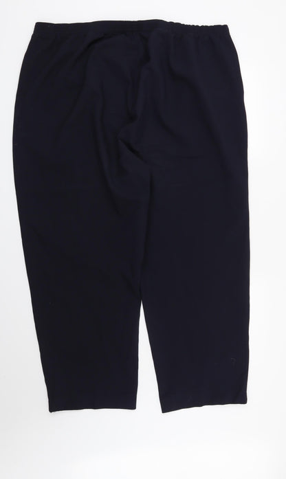 Womens UK Size 22 in Bonmarché Regular Fit  Blue Trousers