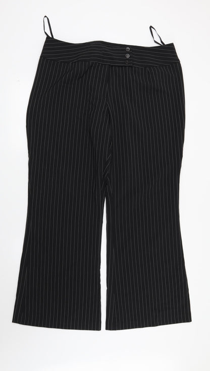 Womens UK Size 20 Kit Regular Fit  Black Trousers