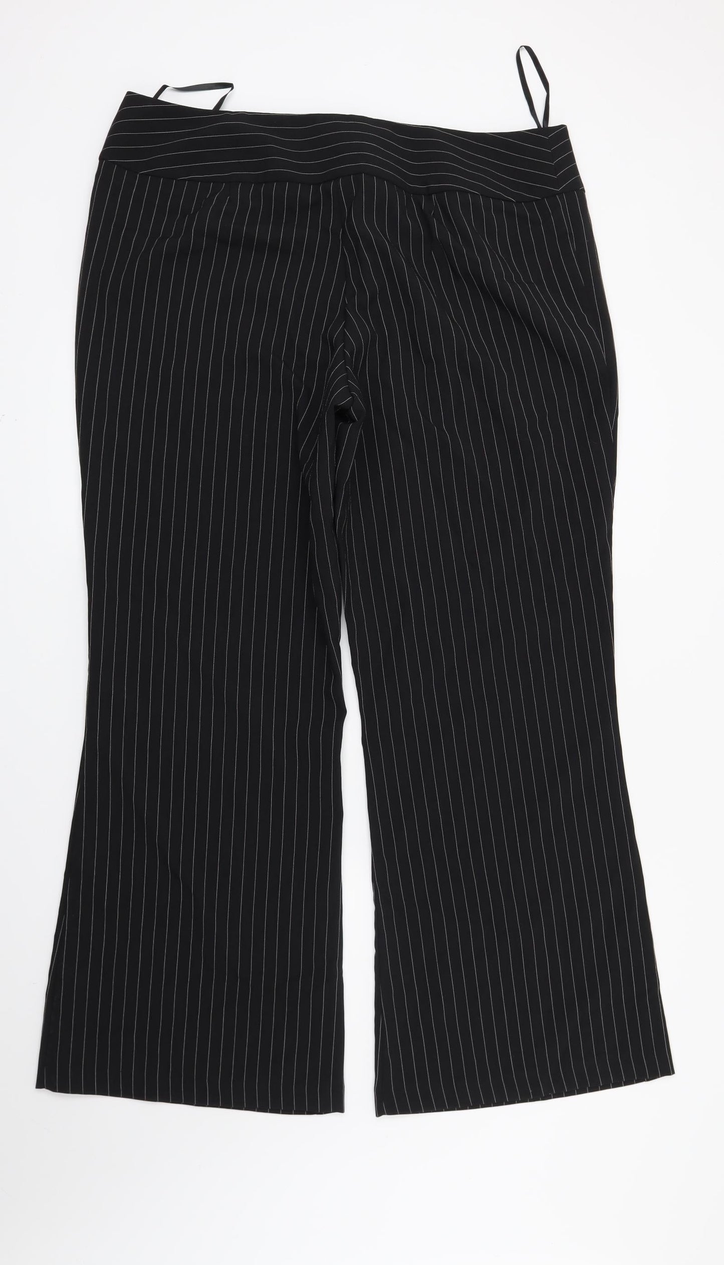 Womens UK Size 20 Kit Regular Fit  Black Trousers