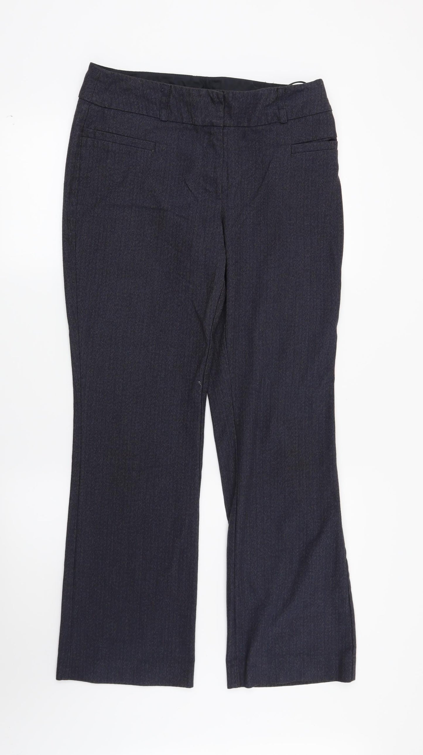 Womens UK Size 10 NEXT Regular Fit  Blue Trousers