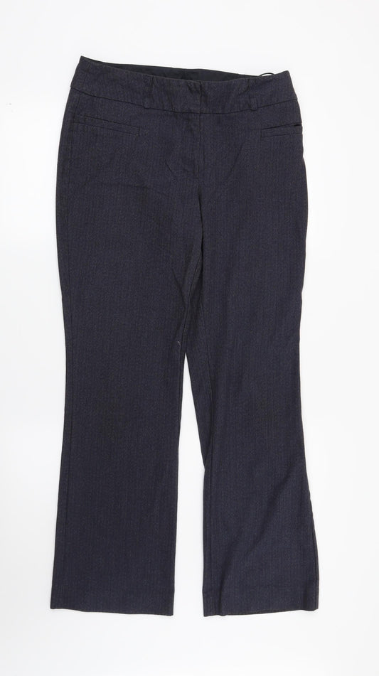 Womens UK Size 10 NEXT Regular Fit  Blue Trousers