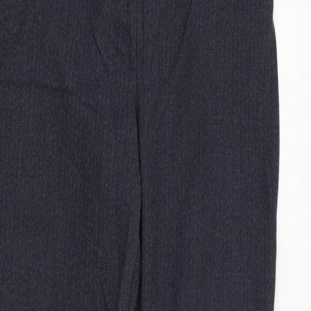 Womens UK Size 10 NEXT Regular Fit  Blue Trousers