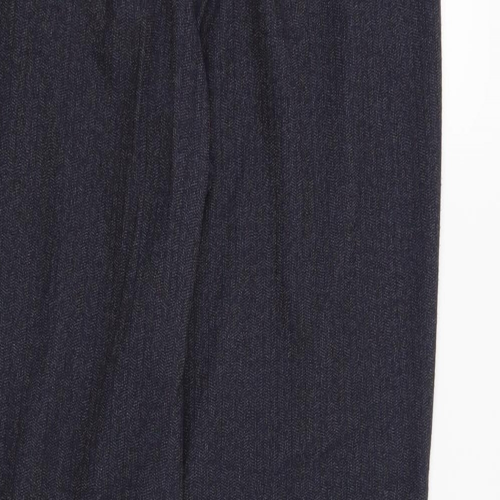 Womens UK Size 10 NEXT Regular Fit  Blue Trousers