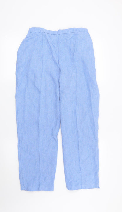 Womens UK Size 14 Preworn Regular Fit  Blue Trousers