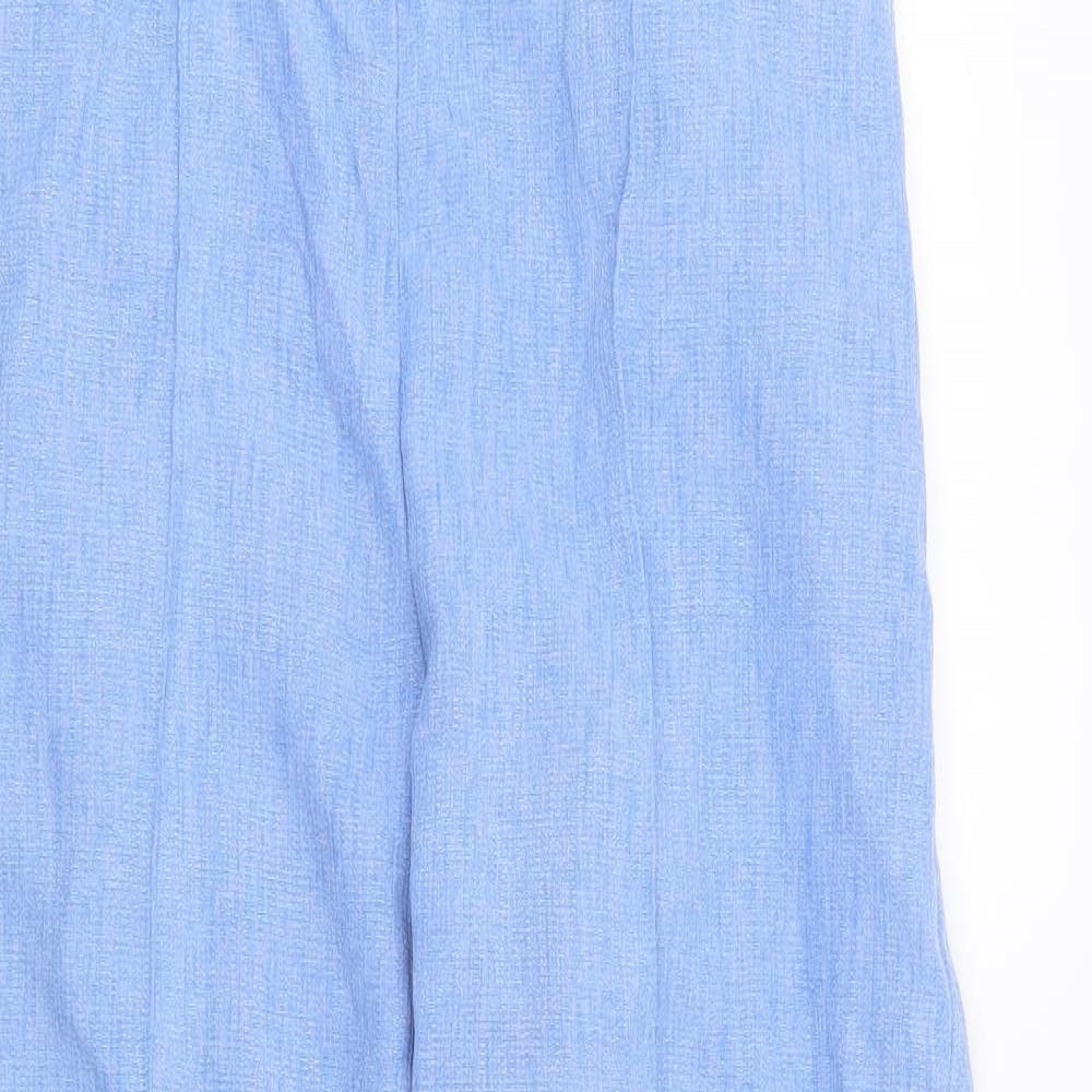 Womens UK Size 14 Preworn Regular Fit  Blue Trousers