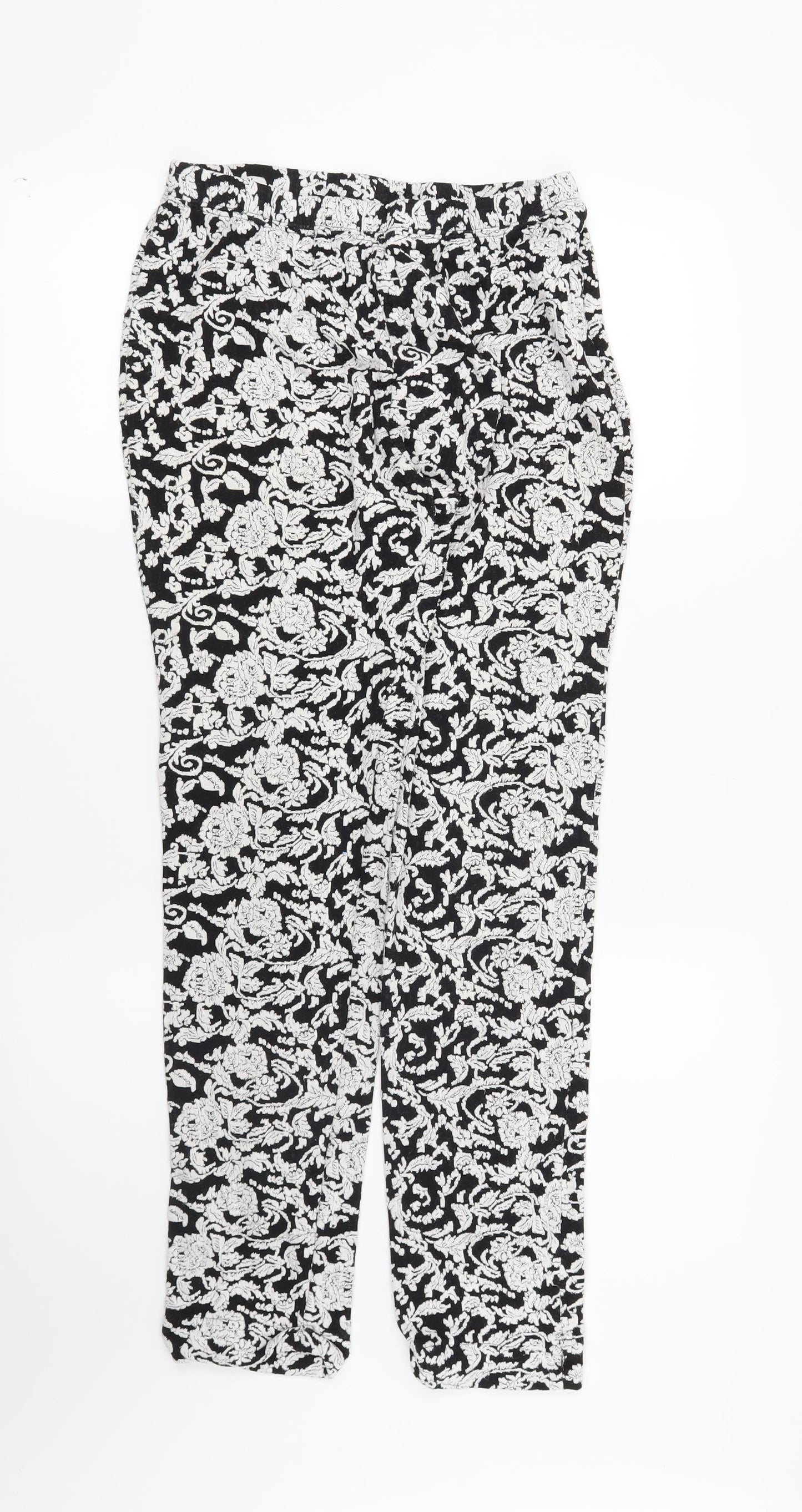 Womens UK Size 32 in Preworn  Capri Black Leggings