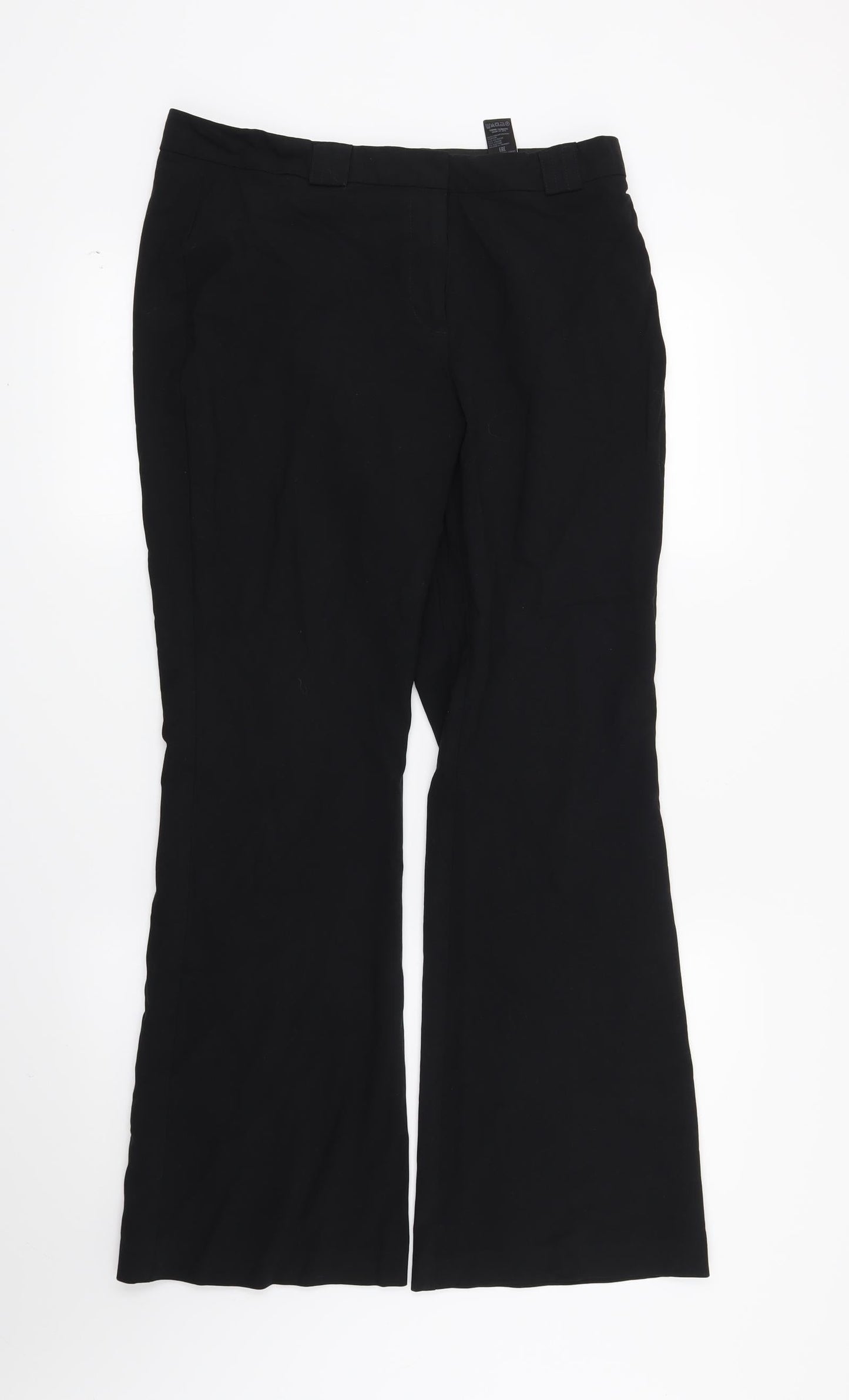 Womens UK Size 12 Marks and Spencer Regular Fit  Black Trousers