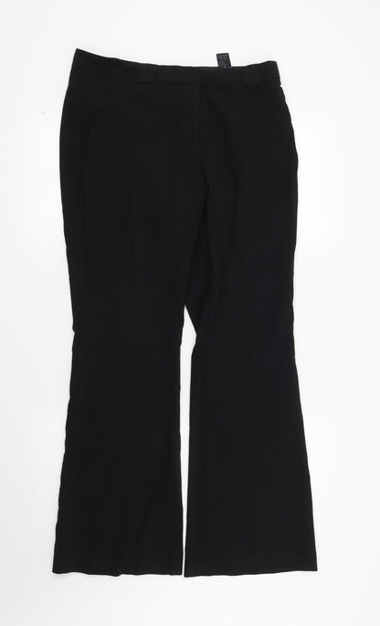 Womens UK Size 12 Marks and Spencer Regular Fit  Black Trousers