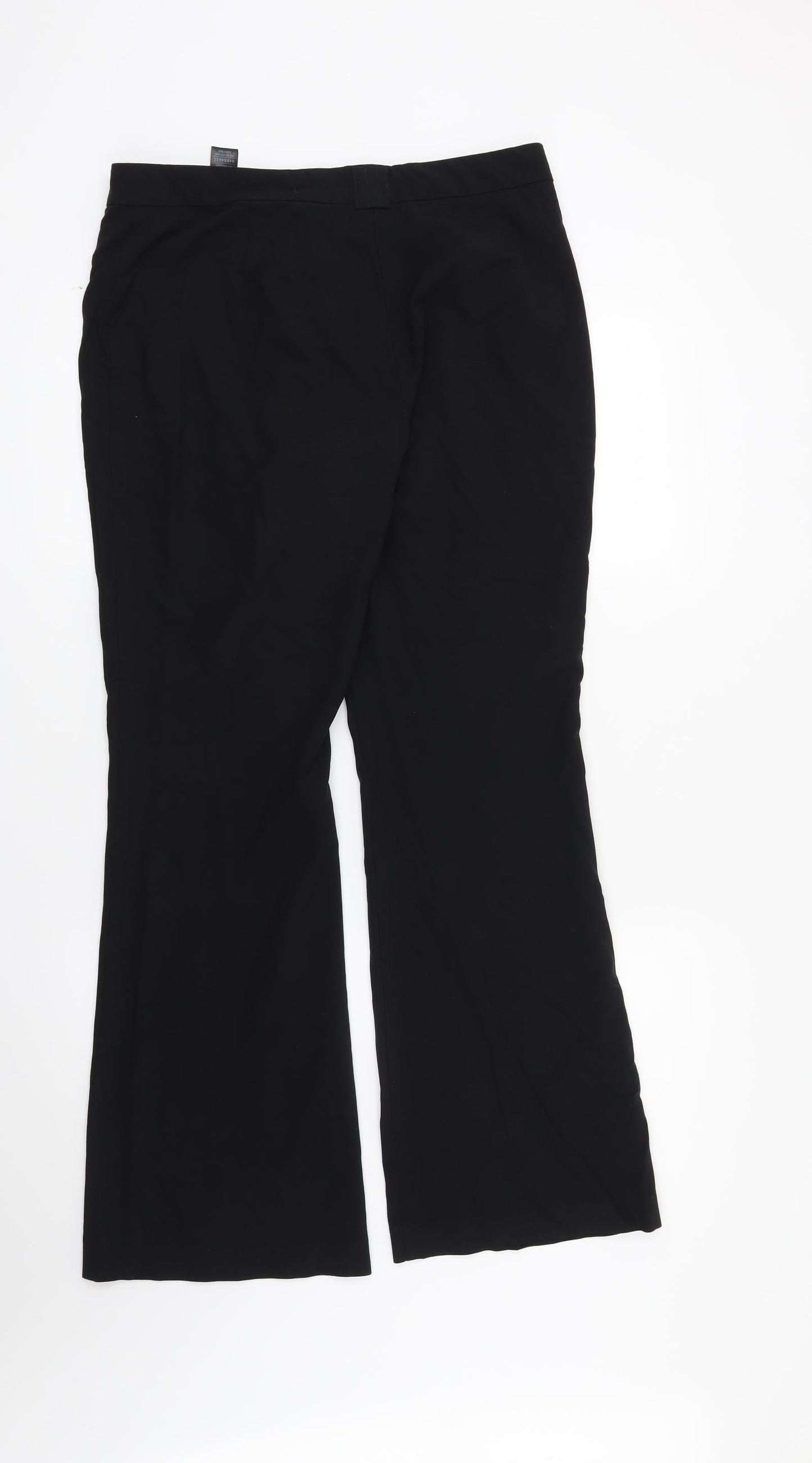 Womens UK Size 12 Marks and Spencer Regular Fit  Black Trousers