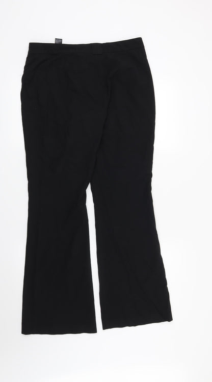 Womens UK Size 12 Marks and Spencer Regular Fit  Black Trousers
