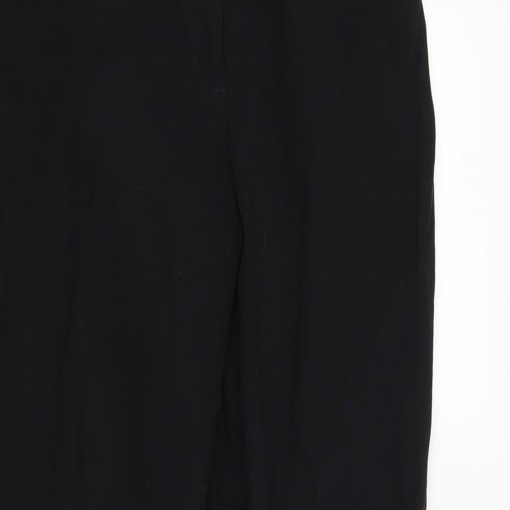 Womens UK Size 12 Marks and Spencer Regular Fit  Black Trousers