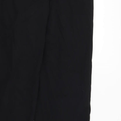 Womens UK Size 12 Marks and Spencer Regular Fit  Black Trousers