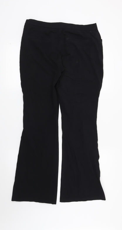 Womens UK Size 12 Marks and Spencer Regular Fit  Black Trousers