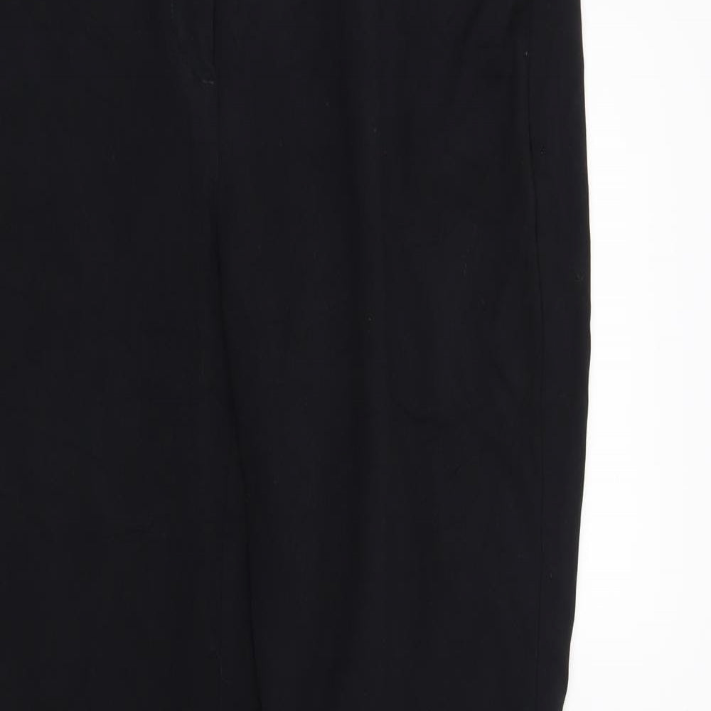 Womens UK Size 12 Marks and Spencer Regular Fit  Black Trousers