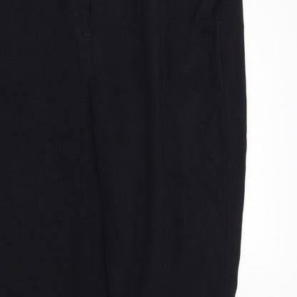 Womens UK Size 12 Marks and Spencer Regular Fit  Black Trousers