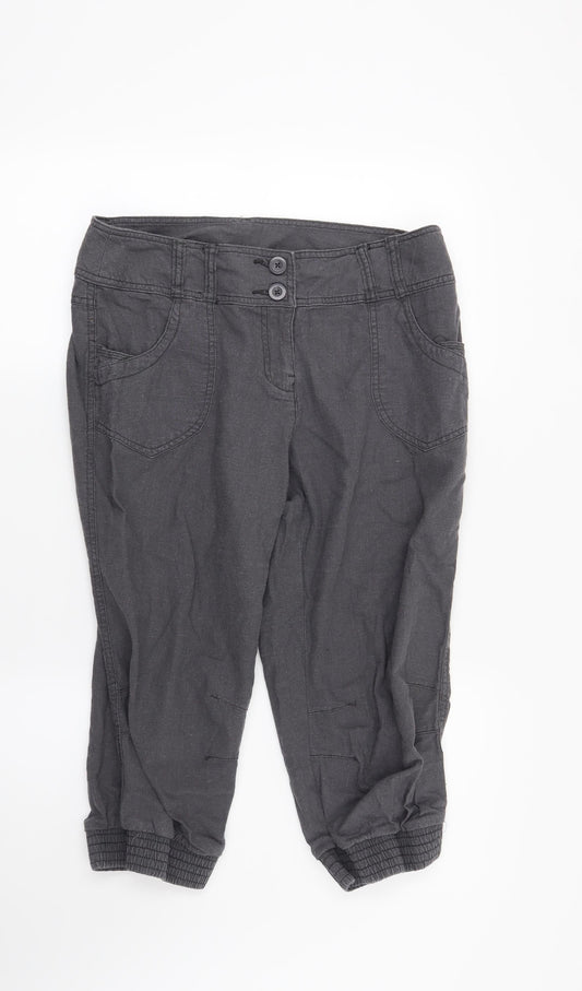 Womens UK Size 12 Papaya Regular Fit  Grey Trousers
