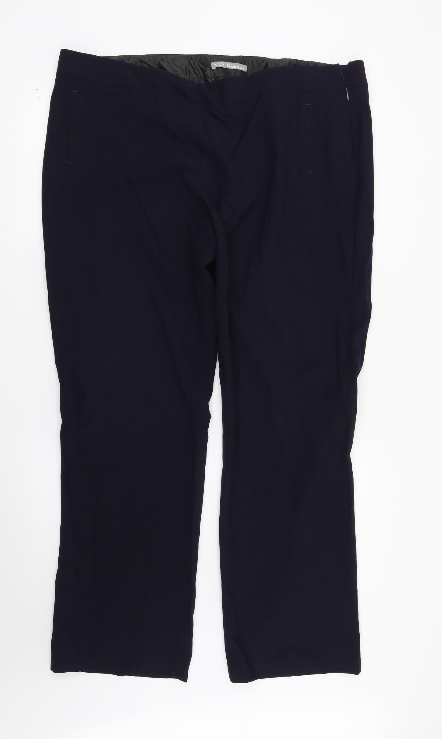 Marks and Spencer Mens Blue   Trousers  Size 20 L30 in