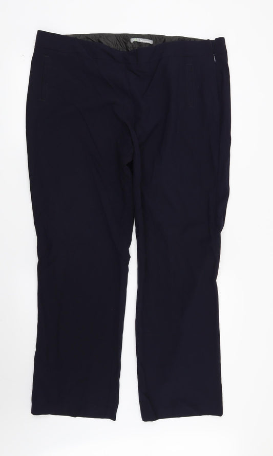 Marks and Spencer Mens Blue   Trousers  Size 20 L30 in