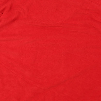 Preworn Womens Red Solid  Top Pyjama Top Size 16  - Christmas Dog