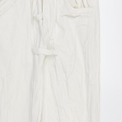 Womens UK Size 28 in Preworn Regular Fit  White Trousers