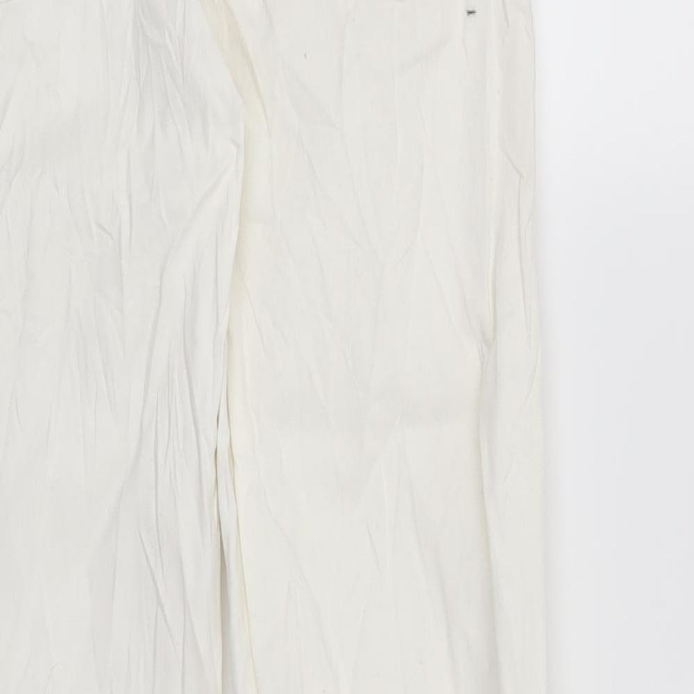 Womens UK Size 28 in Preworn Regular Fit  White Trousers