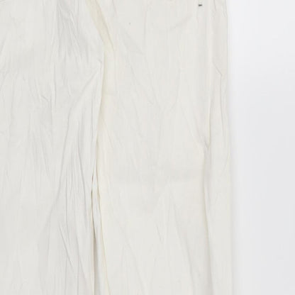 Womens UK Size 28 in Preworn Regular Fit  White Trousers