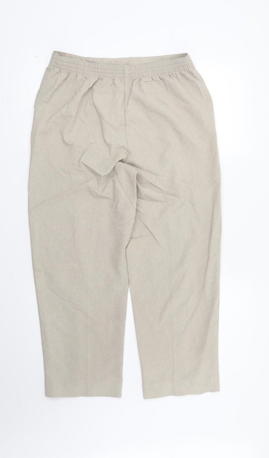 Isle Womens Beige   Trousers  Size 12 L25 in