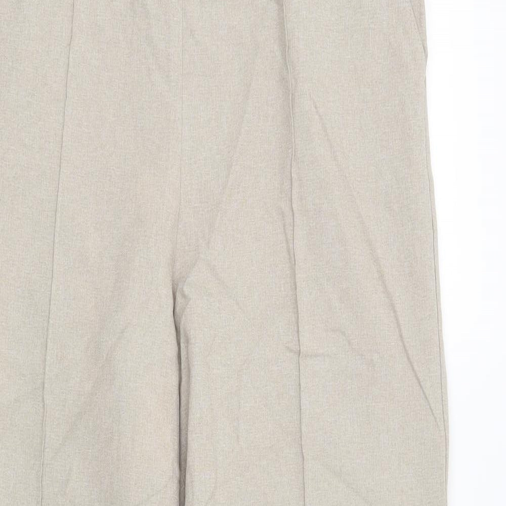 Womens UK Size 12 Isle Regular Fit  Beige Trousers