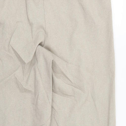 Womens UK Size 12 Isle Regular Fit  Beige Trousers