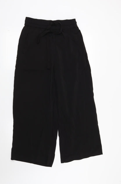 Womens UK Size S Zara Regular Fit  Black Trousers