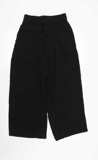 Womens UK Size S Zara Regular Fit  Black Trousers