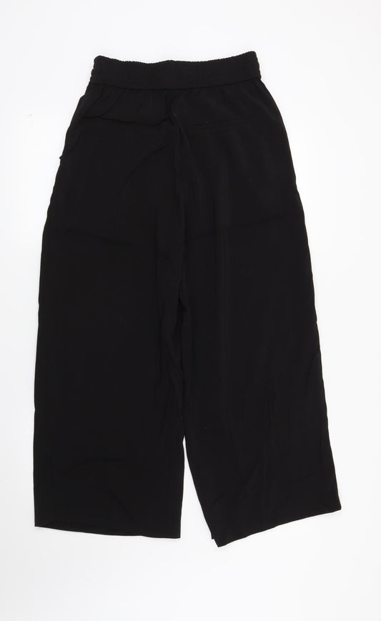 Womens UK Size S Zara Regular Fit  Black Trousers