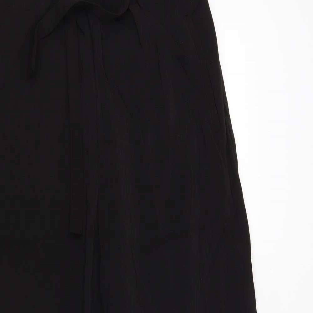Womens UK Size S Zara Regular Fit  Black Trousers