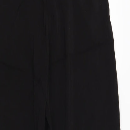 Womens UK Size S Zara Regular Fit  Black Trousers