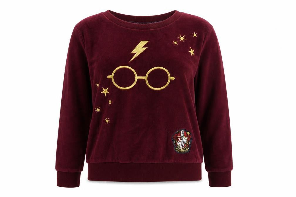 Love To Lounge Womens Red Solid  Top Pyjama Top Size 4  - Harry Potter
