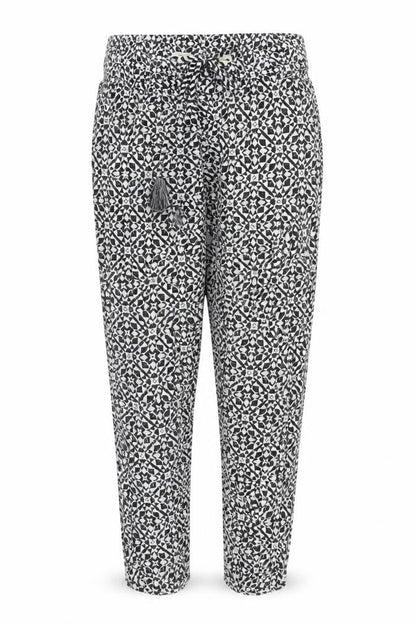 Noppies Womens Black Geometric  Trousers  Size S L27 in