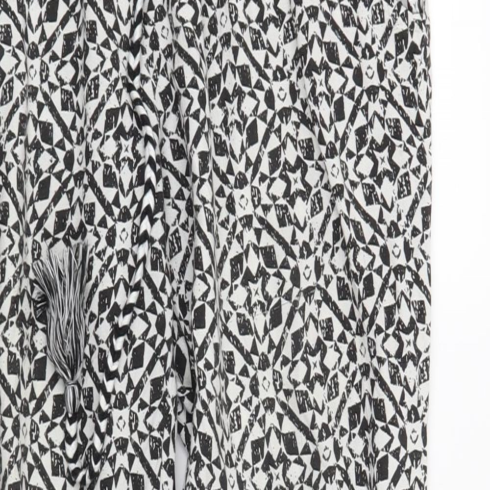 Noppies Womens Black Geometric  Trousers  Size S L27 in