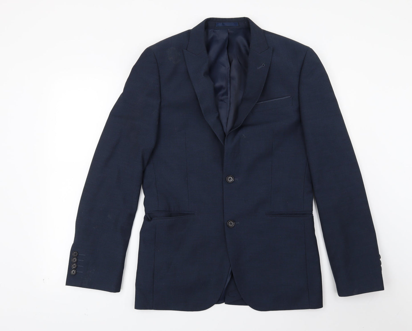 Mens UK Size 36 Cedar Wood State Regular Blue Suit Jacket