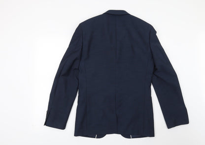 Mens UK Size 36 Cedar Wood State Regular Blue Suit Jacket