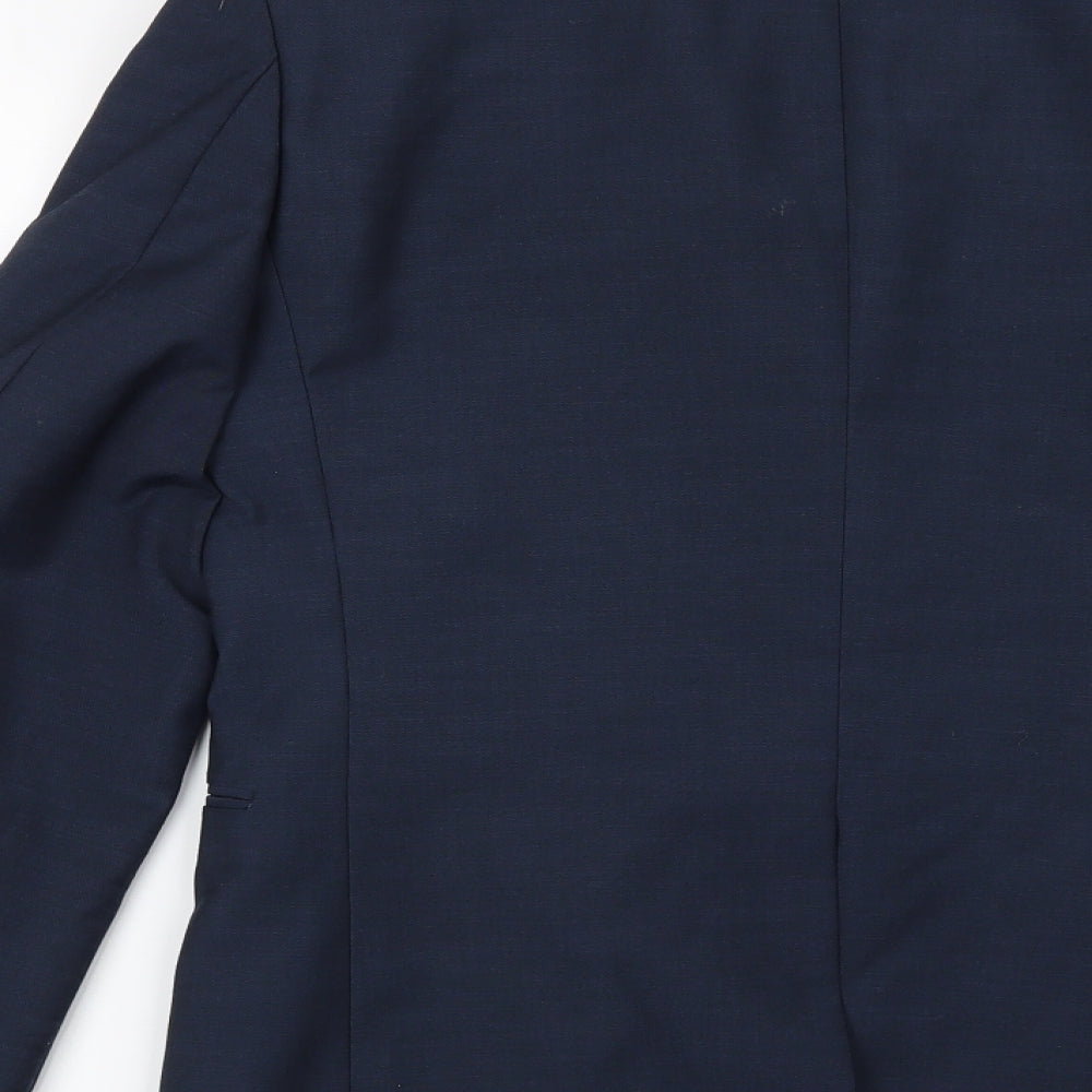 Mens UK Size 36 Cedar Wood State Regular Blue Suit Jacket